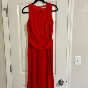 Antonio Melani red linen jumpsuit